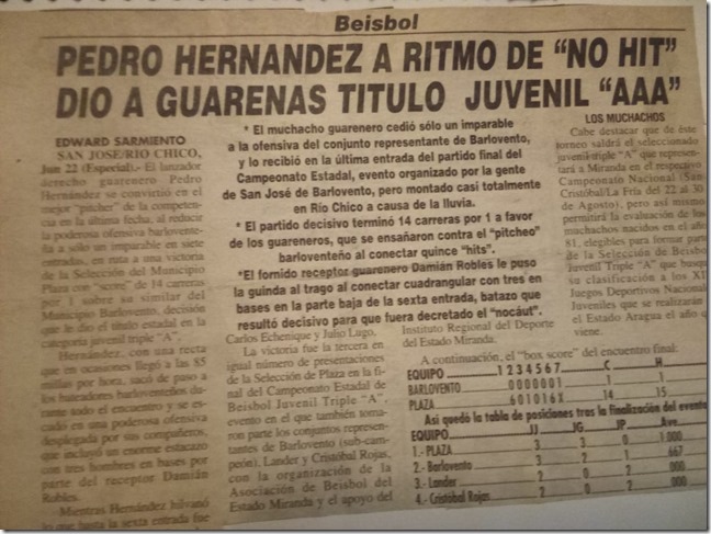 No_Hit_No_Run_Para_Ganar_Campeonato_Juvenil_Nacional